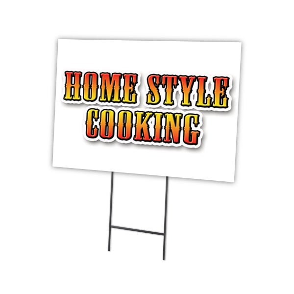 Signmission Home Style Cooking Yard Sign & Stake outdoor plastic coroplast window, C-2436 Home Style Cooking C-2436 Home Style Cooking - main